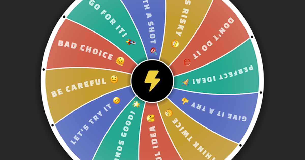 Spin the wheel randomizer randomize online